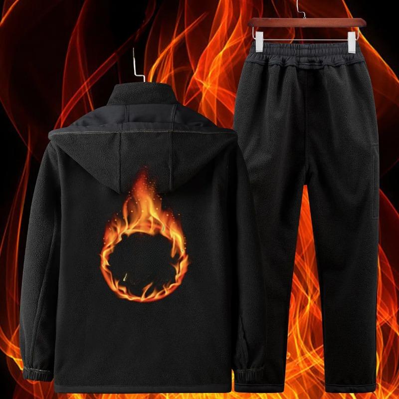 Men's Winter Jacket Overalls Plus Velvet Thickened Windproof, Waterproof and Cold-proof Clothing