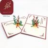 1pcs 3D Pop Up Greeting Cards With Envelope Laser Cut Post Card For Birthday Christmas Valentine' Day Party Wedding Decoration