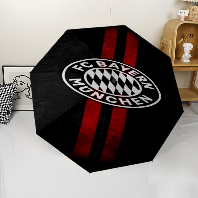 Bayern Munich Theme Automatic Umbrella, Lightweight & Portable, 8 Rib, Perfect for Outdoor Travel, Birthdays, Christmas, Gifts.