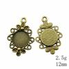 Valentine's Day Accessories For Making Jewelry Fit Round 12mm Glass Cabochon Base Setting Tray Accessories Parts Women's Clothing Bag Accessories