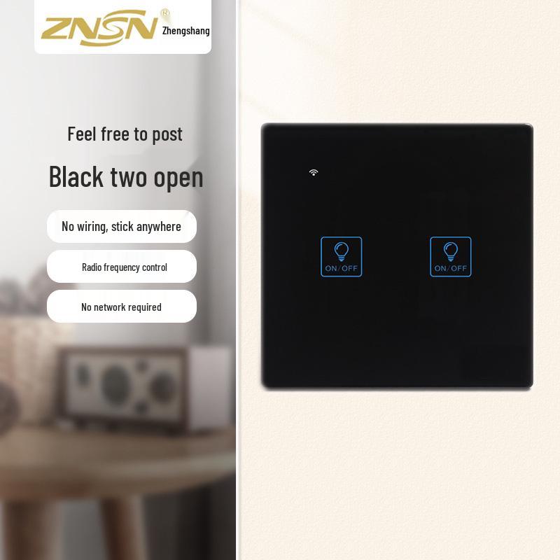 Zhengshang C3 Smart Graffiti Switch: WiFi+RF, Voice Control, EU Standard, Alexa & Google Compatible.