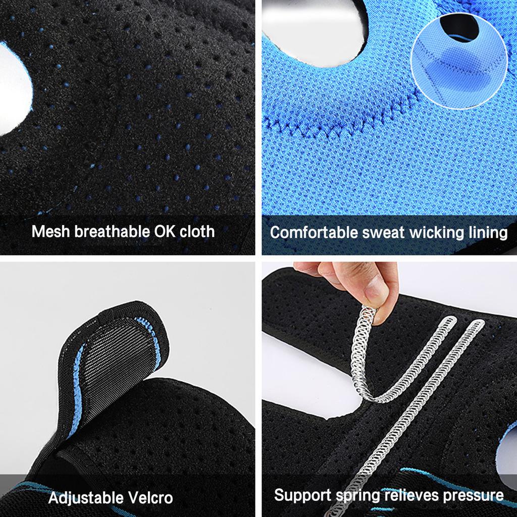 1 pièce Genouillère de compression sportive pour adultes Genouillères élastiques pressurisées pour l'arthrite Protecteur d'articulations Équipement de fitness Support d'orthèse