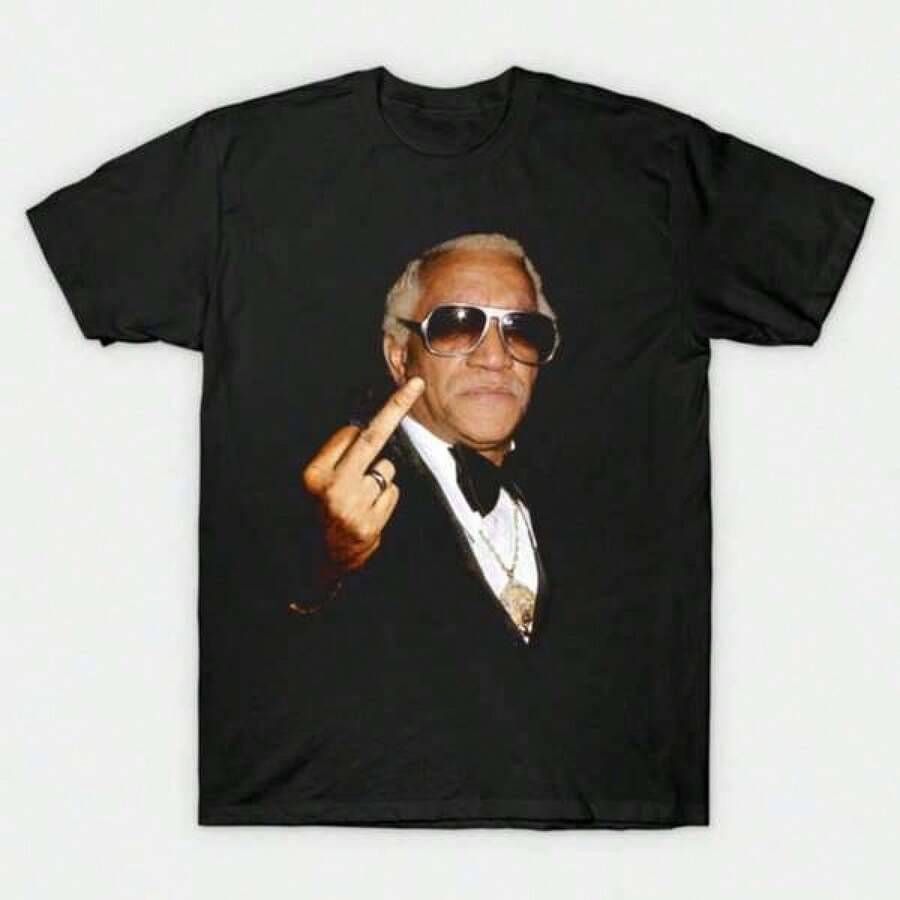 

T Shirt Print GraphicCotton Tees Size Plus Cartoon Round Neck Short Sleeve FUNNY REDD FOXX 90S T 4XL