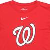 Nike Short Sleeve T-Shirt Logo Print Crew Neck American Vintage Dopamine Regular Fit Cropped Kids Tops Red 3Z3B7SAG5-WSH