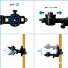 Thickened Multi-Functional Telescopic Rod with Infrared Level Support Bracket