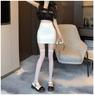 Women's XS Black Summer 2025 High Waist Bodycon Midi Pencil Skirt