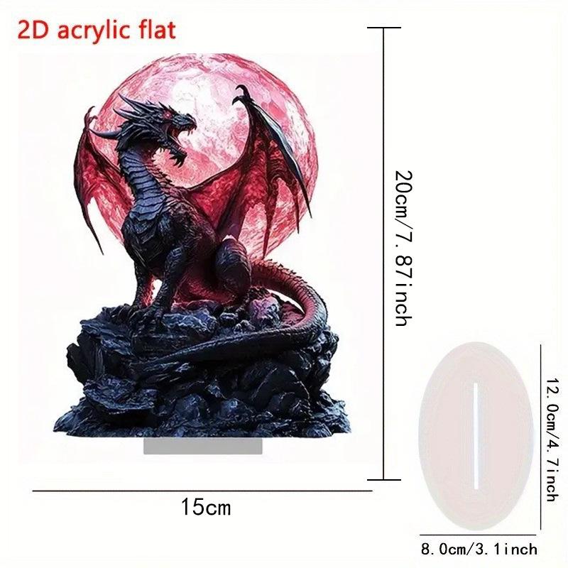Magic Dragon & Crystal Ball - Boho Acrylic Desk Decor, Ideal Christmas Gift