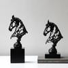 Creative Metal Handicrafts Simulation Animal Sculpture Hollowed-out Horse Head Metal Figurine Home Decoration Accessories