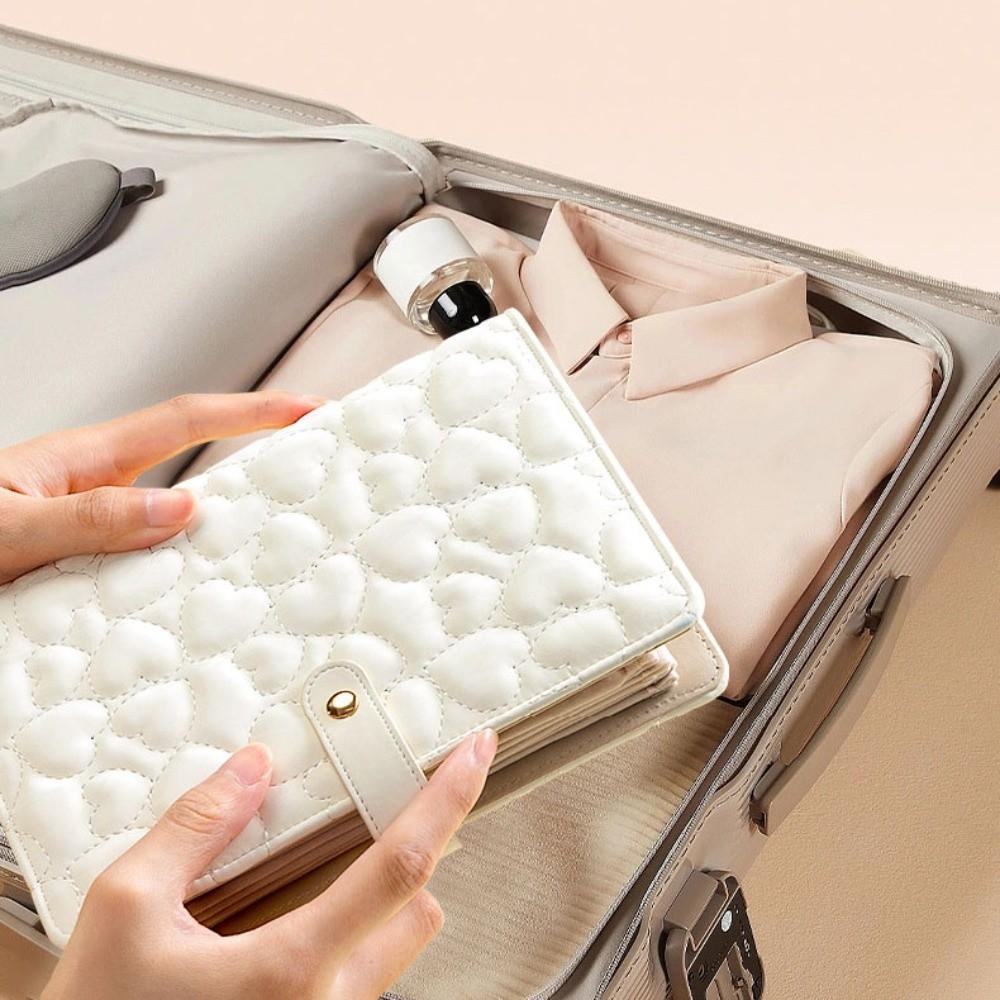 Love Heart Jewelry Storage Book Leather Jewelry Packaging Brochure  Travel