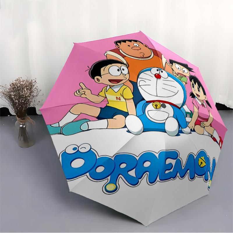 Doraemon Adventure Automatic Open Umbrella Compact Foldable Design, Durable Fabric for Casual Birthdays, Christmas s a0820082