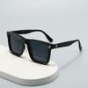 Men's High-end Large-frame Square Sunglasses with European and American Style, UV Protection.