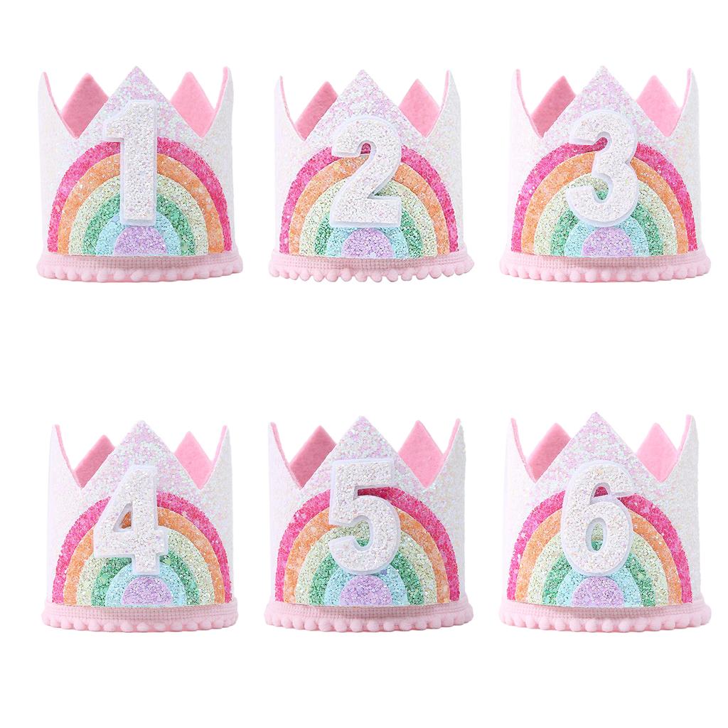 Auffällige Dekoration Filz Thema Geburtstagsparty Krone für Kinder und Erwachsene Geburtstagsparty Deko