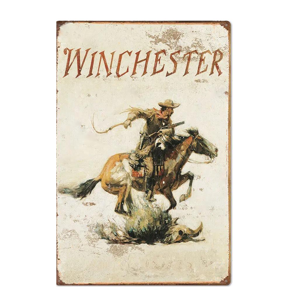 Vintage Hunting Plaque Metal Posters Signs Wall Decor for Man Cave Room Decorative Metal Plate Hunter