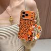 Stylový oranžový leopardí potisk Pouzdro na telefon Kompatibilní s iPhone 17 17 Pro 17 Pro Max 16 15 14 a Pro Max Měkká pouzdra