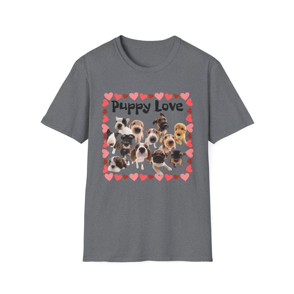 

Puppy Love T-Shirt, Dog Lover Tee, Cute Animal Shirt, Pet Owner Gift, Soft S