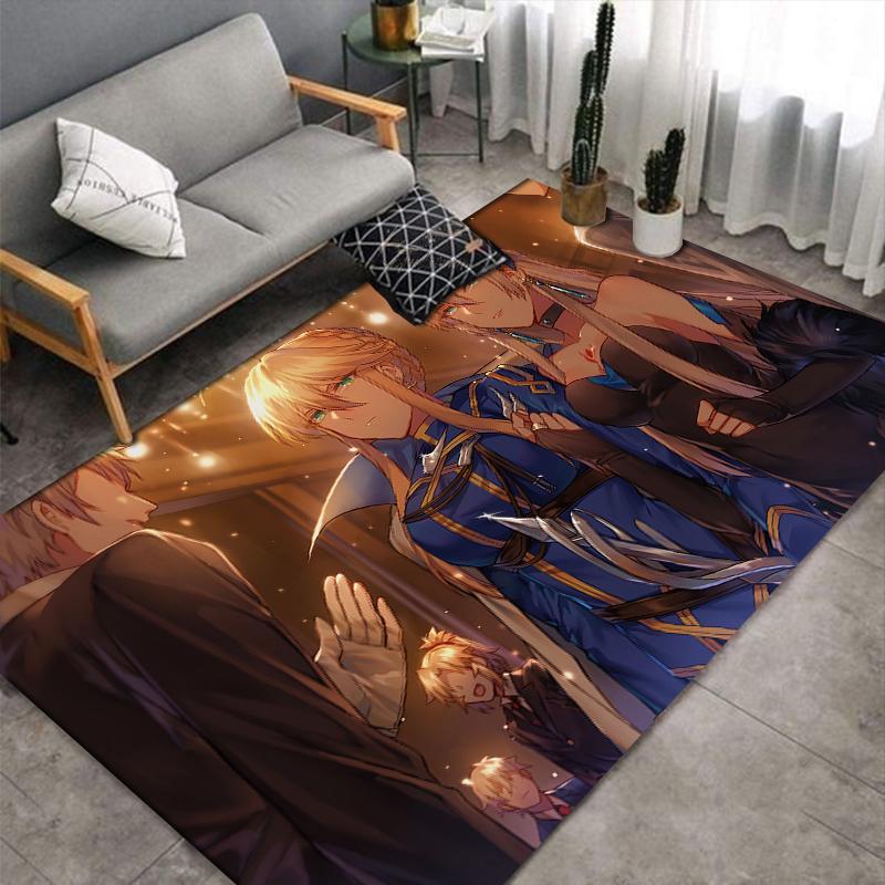 Fate Shirou Emiya anime Carpet multi-size Carpet for Living Room Bedroom Kid's Room Home Decor Area Rug Non-slip Mat Sofa Mat