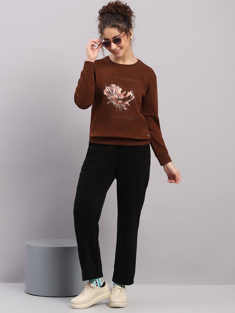 MONTE CARLO Women Round Neck Full Sleeve Sweatshirt