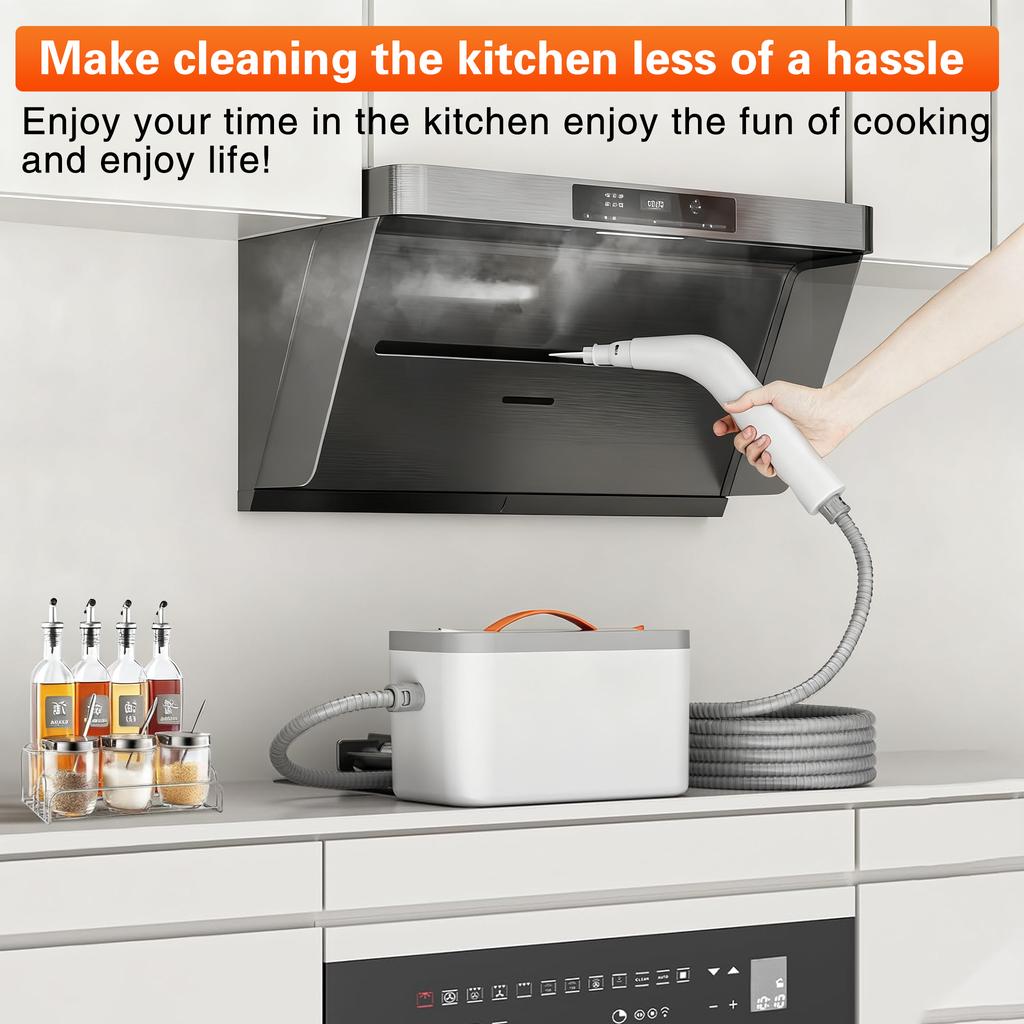 Handheld High Temperature Steam Cleaner Kitchen Hood Cleaner for Deep Cleaning and Sanitising Electric Steam Cleaner