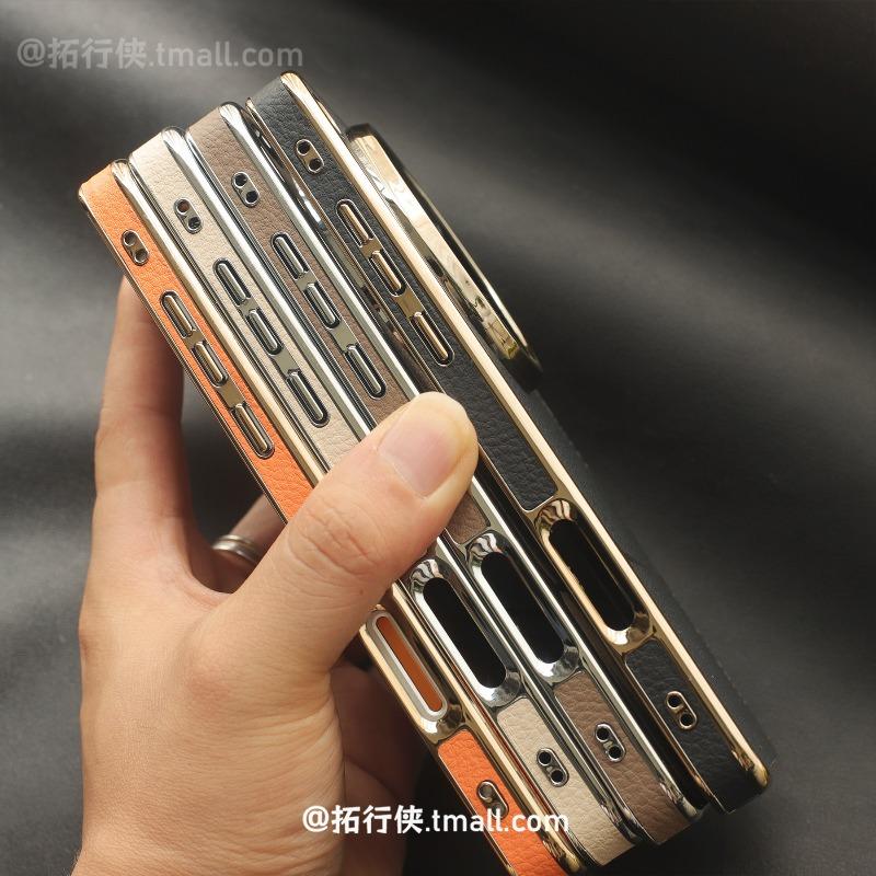 Magnetic Case For OPPO Find X9 Ultra Case Simple For MagSafe Leather Splicing Electroplating PC Hard Lightweight Cover Dustproof