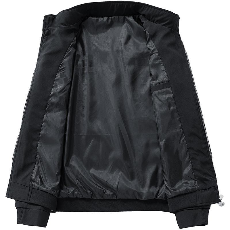 New Spring and Autumn Men's Work Stand-up Collar Jacket Handsome Top Men's Baseball Uniform Simple Jacket