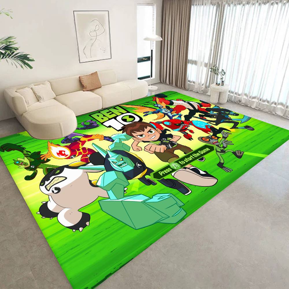 B-Ben 10 Tappetino da Cucina Classico Stanza dei Bambini Decorazione Camera da Letto Balcone Tappetino Antiscivolo Soggiorno Alfombra