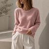 Womens Loose Fit Knit Sweater Long Sleeve Soft Pullover Fall Winter Casual Wear
