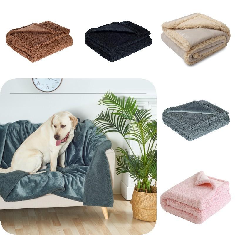Blanket Waterproof Dog Flannel Liquid Proof Pet Throw For Bed Car Seat Back