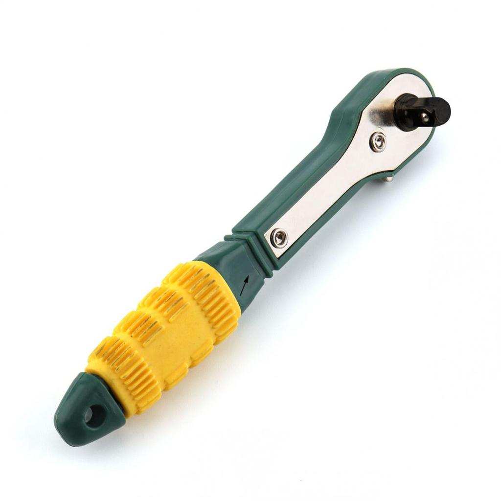 Screwdriver Pole 6.35mm Inner Hexagon Ratchet Socket Wrench with Dual-head Home Tool Accessory