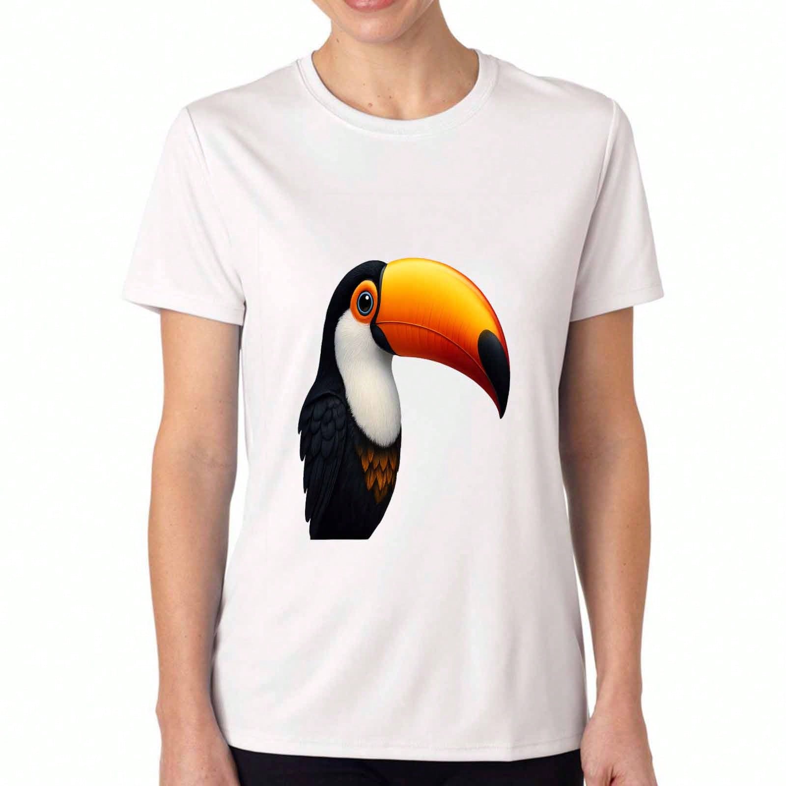 Toucan Bird unisex s Cotton T Shirt, Pure Cotton HighQuality Print, Durable, Casual And Fashionable. Featuring A Vibrant Toucan Do It Graphic, Comfy A S разноцветный