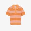 Lacoste Women's Summer Stripe Short-Sleeve Polo Sweater AF9847-56G4IM
