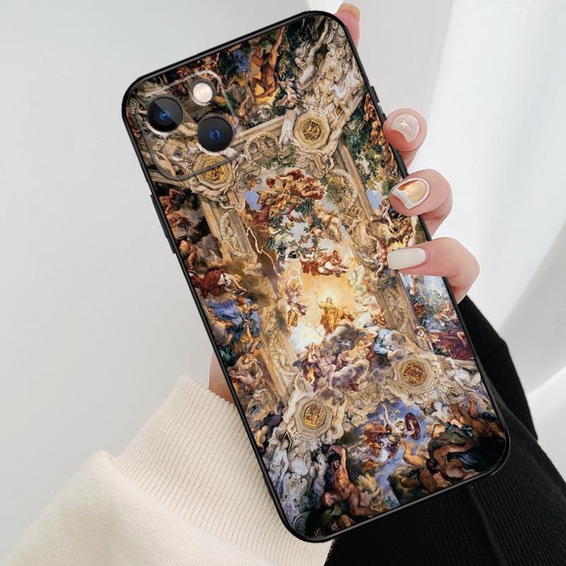 Renaissance Art Painting Phone Case For iPhone 17 Pro Max 15 14 13 11 12 16 Pro Max mini 15 16 Plus 16e 17 Air Cover