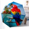 1pc Sturdy 8-Bone Auto Umbrella, Parrot Umbrella, Digital Printed, Foldable Umbrella for On-the-Go Outdoor Use