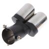 Stainless Steel Universal Car Modified Double Exhaust Pipe Rear Muffler Tail Tip