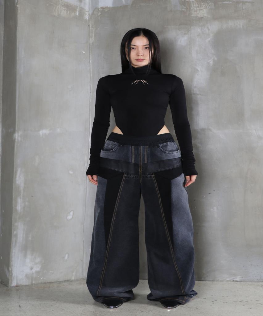 Sumilo Wide Denim Upcycled Pants Unisex