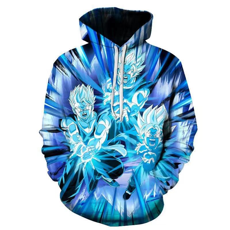 Dragon Ball 3D Printed свитер с капюшоном осенняя одежда для мужчин и женщин в одном стиле 2024 года мультяшная аниме одежда и куртки модные M 2174₽