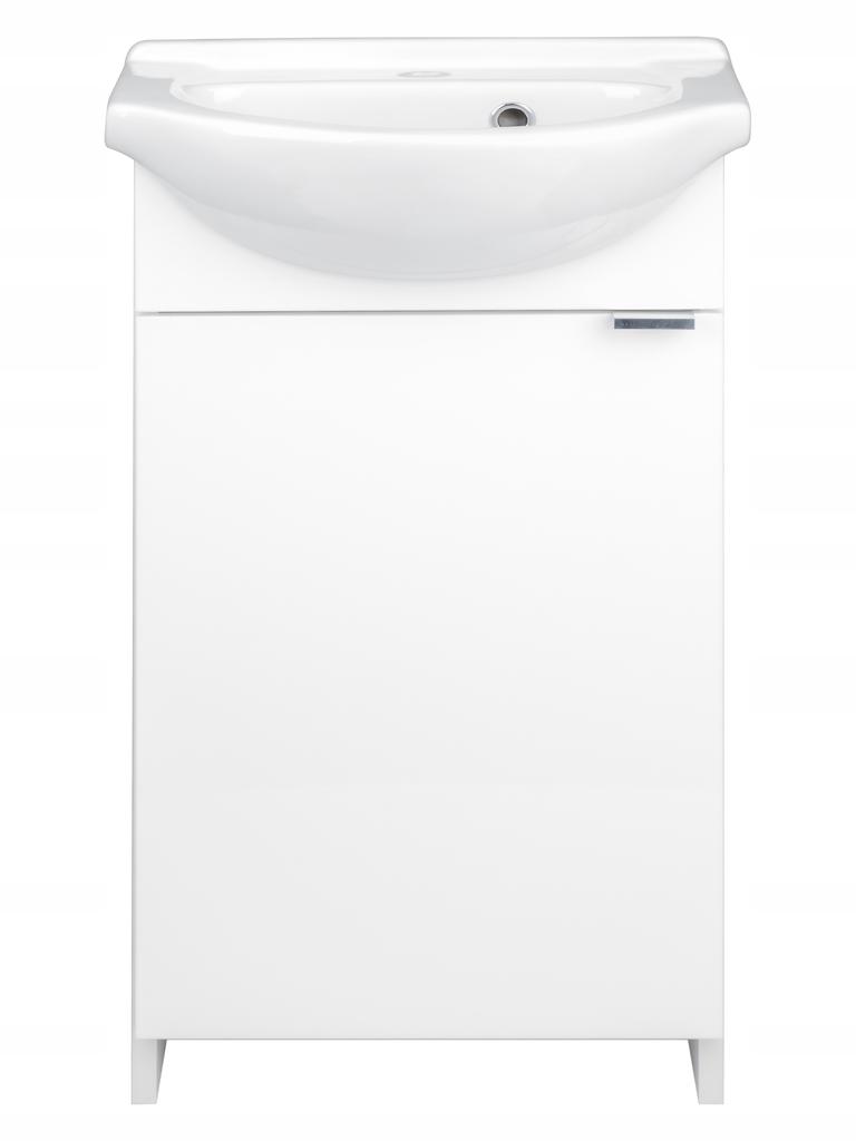 Floor standing bathroom cabinet with washbasin 40 Kredo white