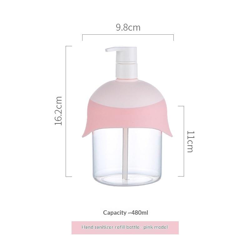 480Ml Empty Pump Dispenser Bottles Portable Large Capacity Hand Soap Dispenser Wide Mouth Pump Bottle Dispenser
