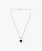 Lmc Heart Typo Pendant Necklace Black
