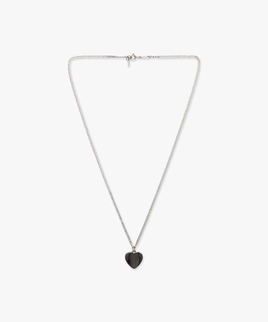 Lmc Heart Typo Pendant Necklace Black