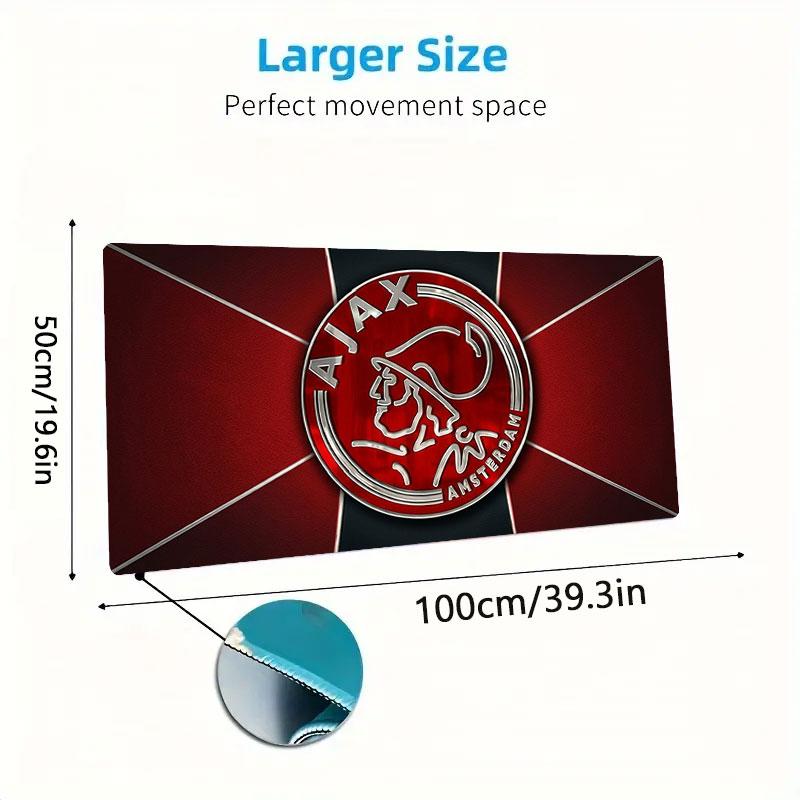 AFC Ajax Large Size Mouse Pad Large Gaming Table Cushion Non-slip Laptop Tablet Big Mousepad XXL Mat Mini PC Playmat With Lock Edge