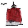 Witch Ghost Face Figures Spooky Hanging Halloween Decoration, Scary Ornament Scene Layout Supplies for Haunted House, Indoor Outdoor Tree Yard Garden