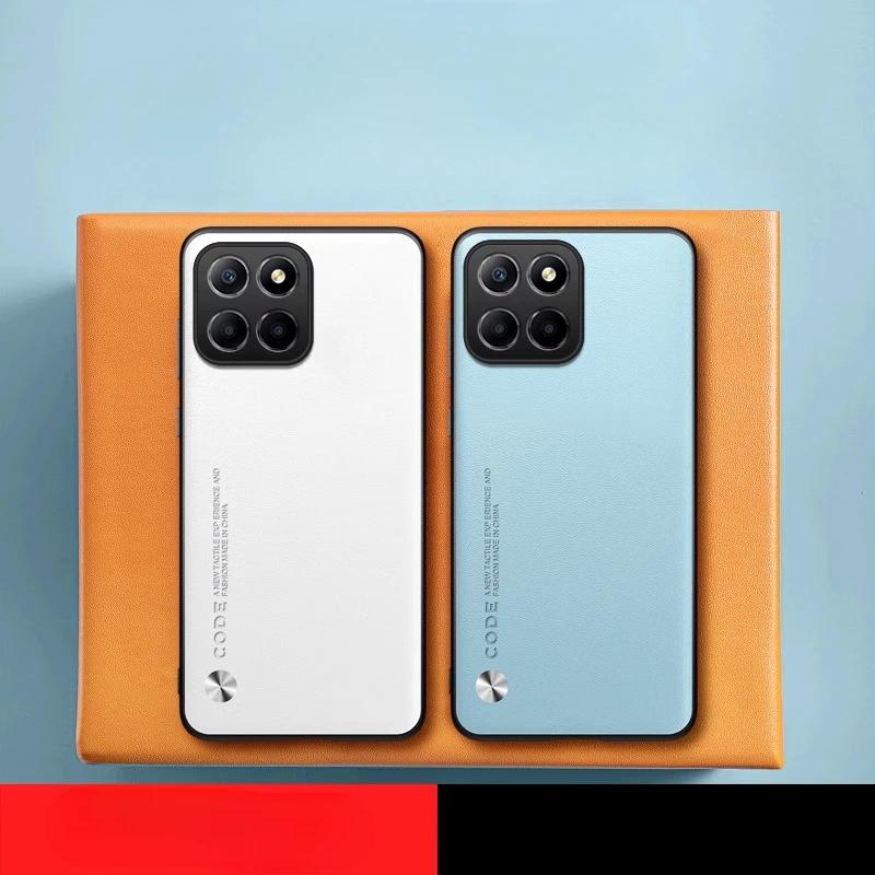 X8c Case Plain PU Leather Silicone Cover for Honor X8C X8 C X9C Smart X7C Magic 7 Lite 7pro Shockproof Matte Protection Shell