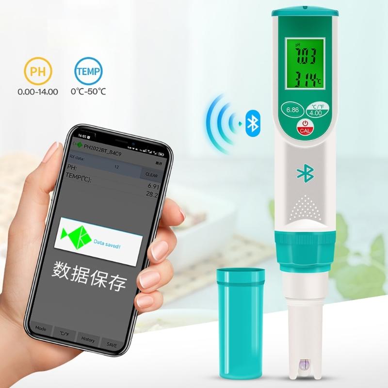 Pocket Meter Water Quality Tester for Swimming Pool Agriculture Temperature Meter 0-14PH Digital Tester Pen Portable