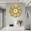 Metal Wall Clock Creative Luxury Wall Clocks European Style Simple Large Hanging Clocks Living Room Decoration Accessories