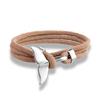 Whale Tail Anchor Bracelets Men Multilayer Charm Rope Chain Bracelet Male Women Navy Wrap Metal Sport Hook