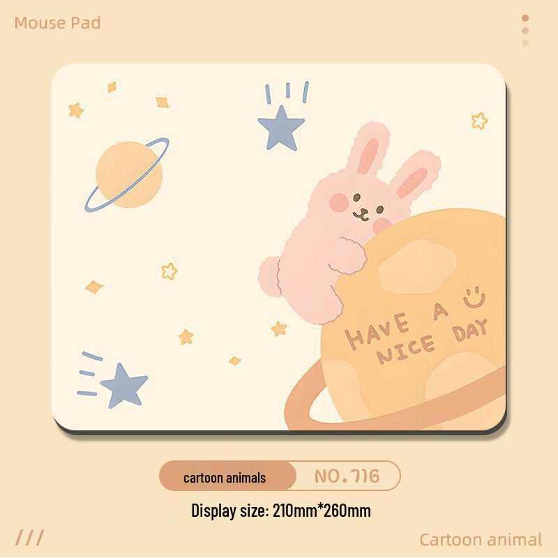 Cute Cartoon Mouse Pad with Hand Rest - Small & Thick for Desktop & Laptop