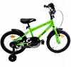 Children's Bicycle with Side Wheels 16 Inches Green Bicycle for a Boy