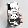 Casing For TCL 20 XE Case Aesthetic Fashion Cute Cat Astronaut Black Soft Silicone Protective Back Cover For TCL 20XE Phone Case