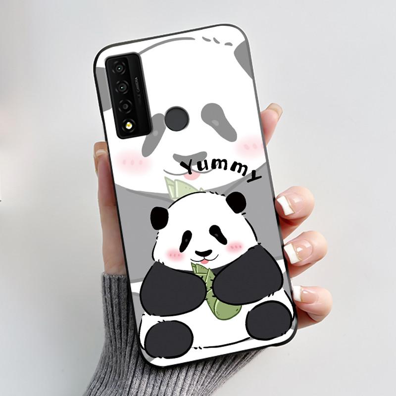 Casing For TCL 20 XE Case Aesthetic Fashion Cute Cat Astronaut Black Soft Silicone Protective Back Cover For TCL 20XE Phone Case