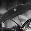 Strong Wind Resistant Umbrella 12K Ribs Fully-automatic Folding Outdoor Travel UV For Alfa Romeo 159 MiTo Tonale GT 147 Stelvio